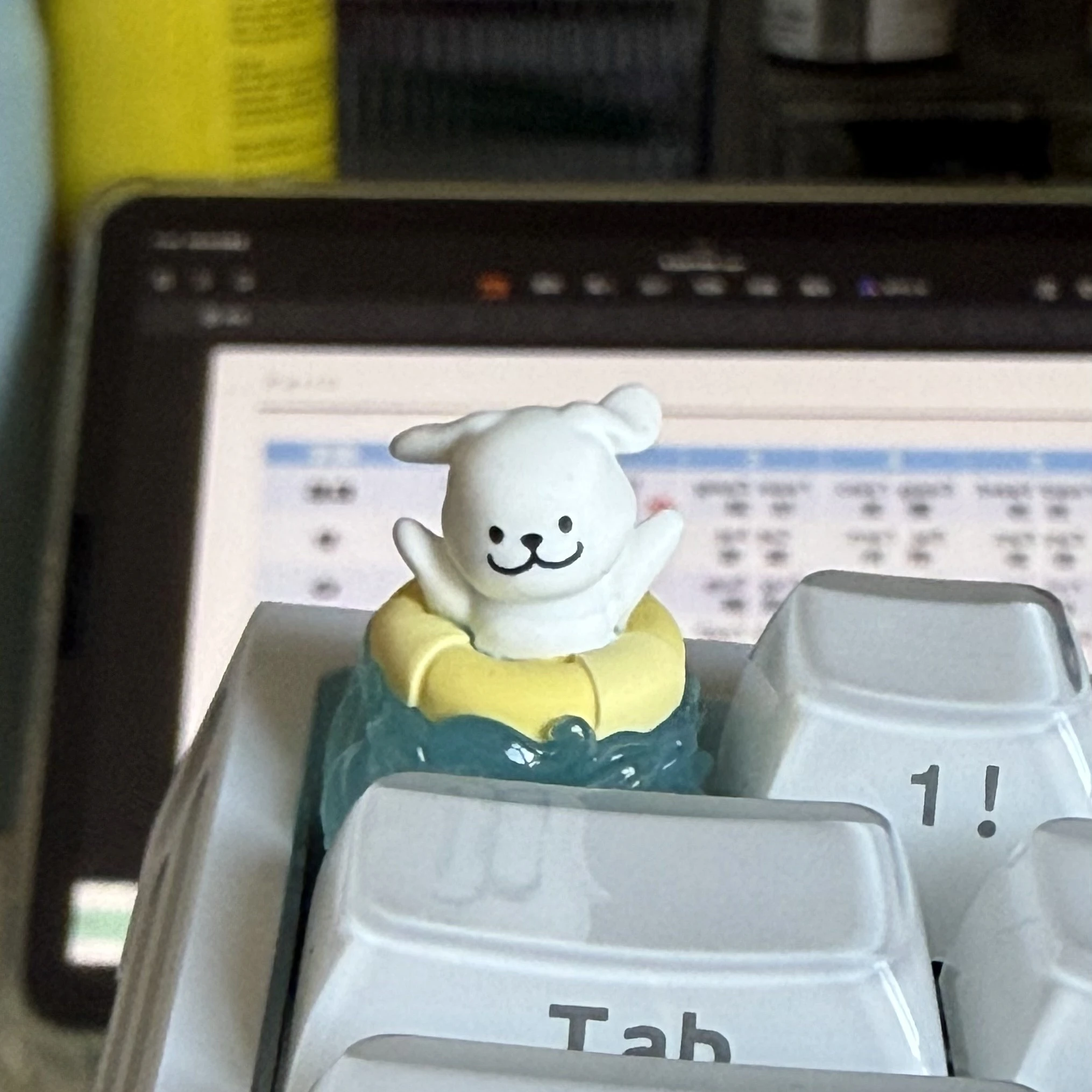 Lined puppy peripheral translucent personalized keycaps single kawaii keycap customized mechanical keycaps ESC Attachment OEM C4