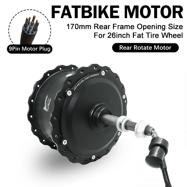 Fat Motor 48V 1000W Brushless Gear Rear Freewheel Motor for Fat