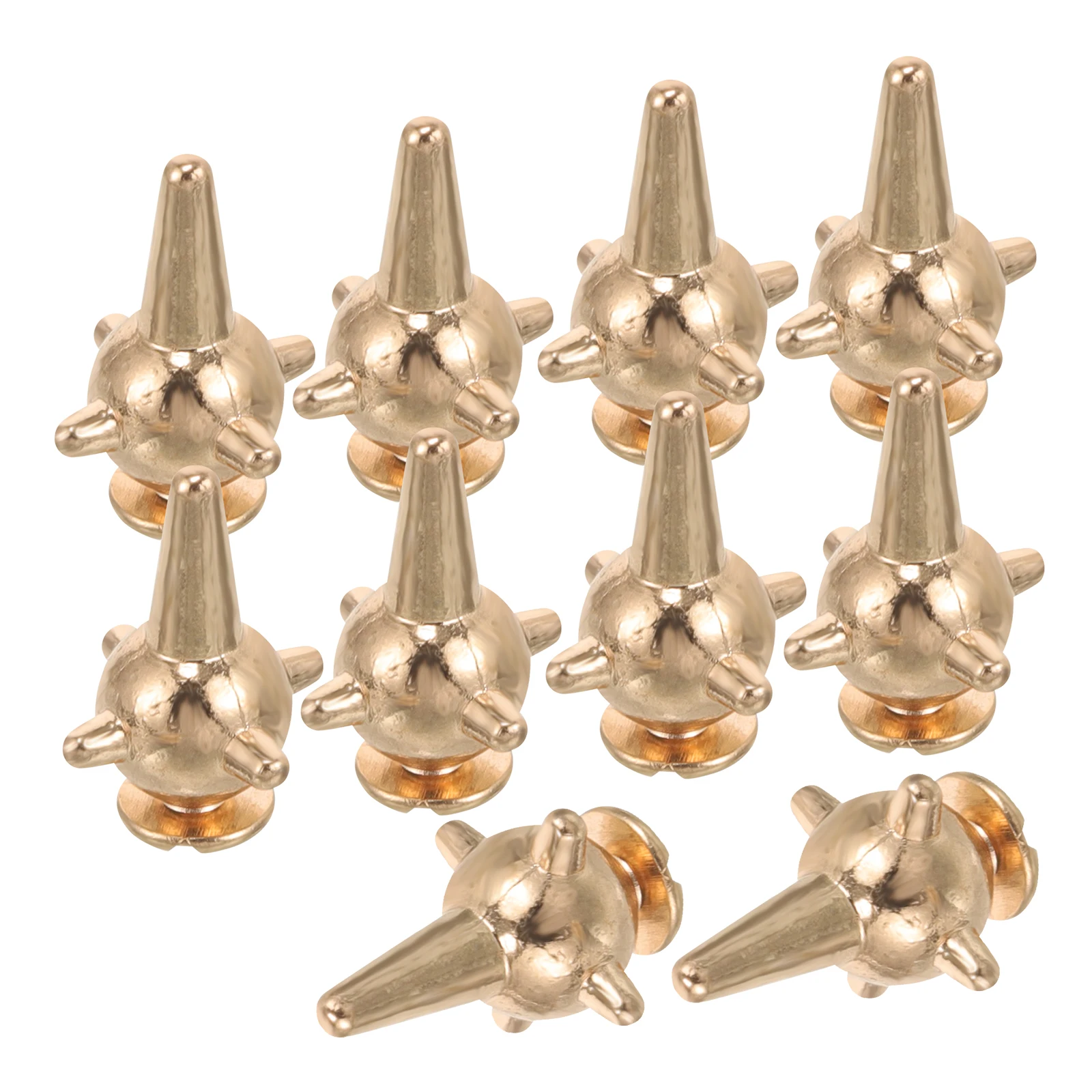 

10pcs Silver Rivets Punk Spikes DIY Crafting Accessories Jewelry Kit Rivet Crafting Clothing Rivet Spike Diy Studs Set