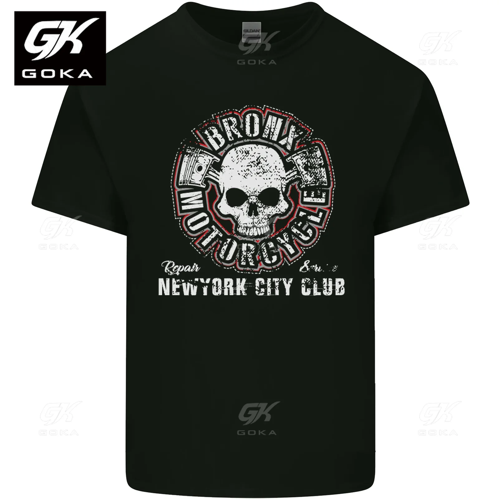 Bronx Motorcycle Motorbike Biker Graphic T Shirts for Mens Cotton Tees Women Vintage Tops Printed T-shirt Y2K Classic Tshirt