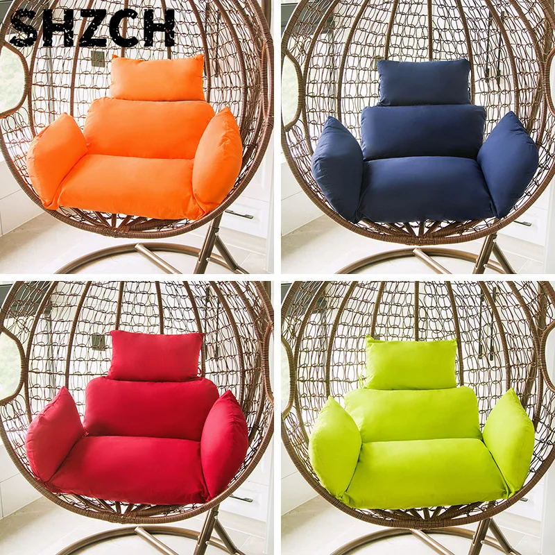Hanging Basket Chair Cushion Swing Seat Removable Thicken Egg Hammock Cradle Cushion Outdoor Back Cushion For Home Garden