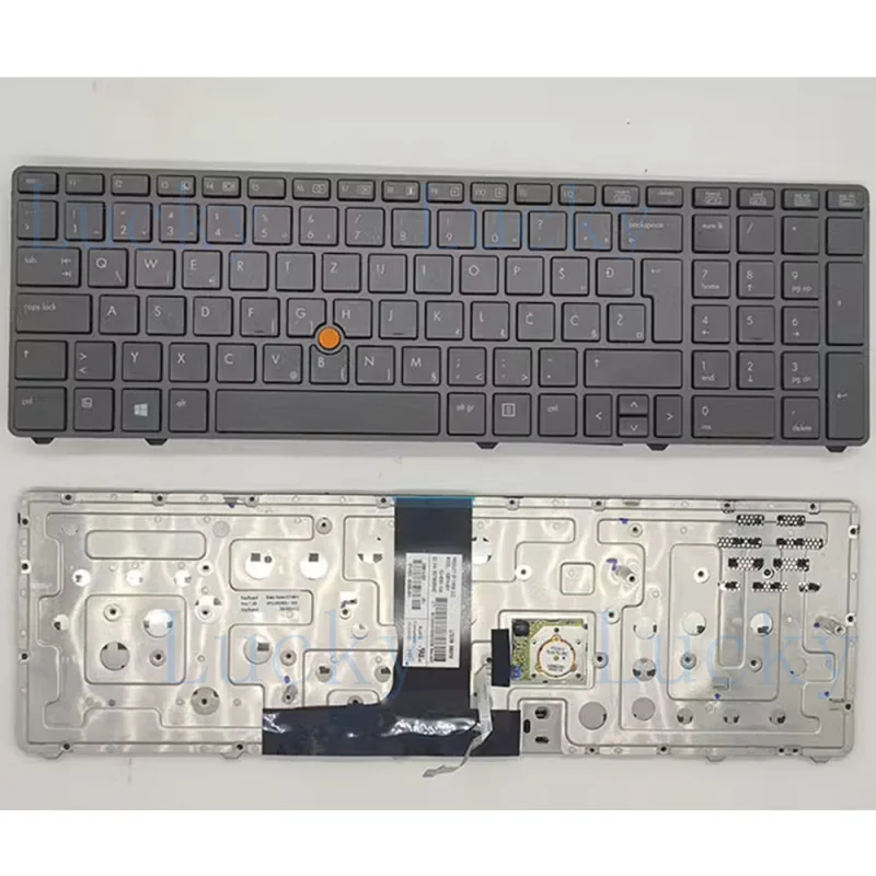 

Клавиатура для ноутбука HP 8560 8560W 8570w, американская раскладка, с указателем