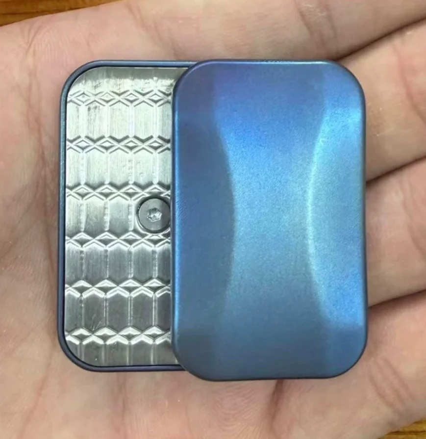 Used EDC titanium alloy Fidget Slider Decompression Toy