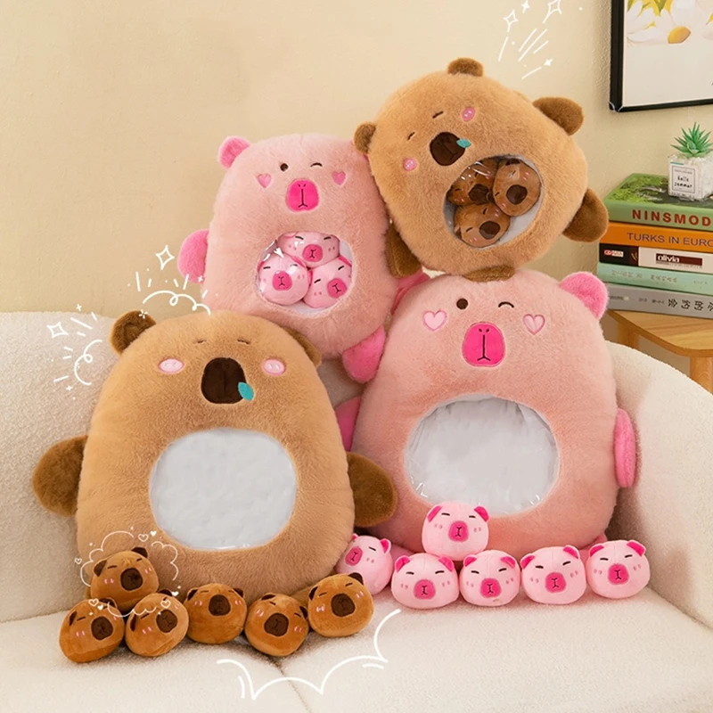 

30 см капибара, подушка для закусок, кукла, плюшевая игрушка, кавайная модная плюшевая кукла, мягкие игрушки, мягкая кукла, детские игрушки, подарок, кулон, декор