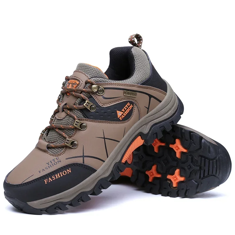 

Waterproof Men Winter Snow Boots Leather Sneakers Super Warm Men's Boots Outdoor Male Hiking Boots Work Shoes