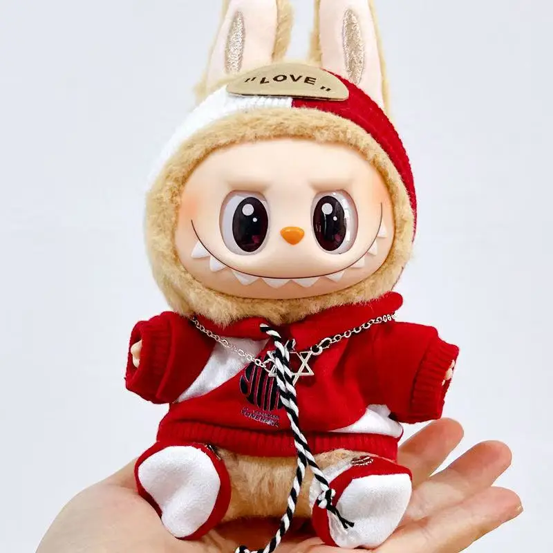Mini vestiti per bambole di peluche Accessori per la Corea Kpop Exo Labubu V1 V2 Idol Dolls Pit strip tuta da arrampicata Abbigliamento regalo