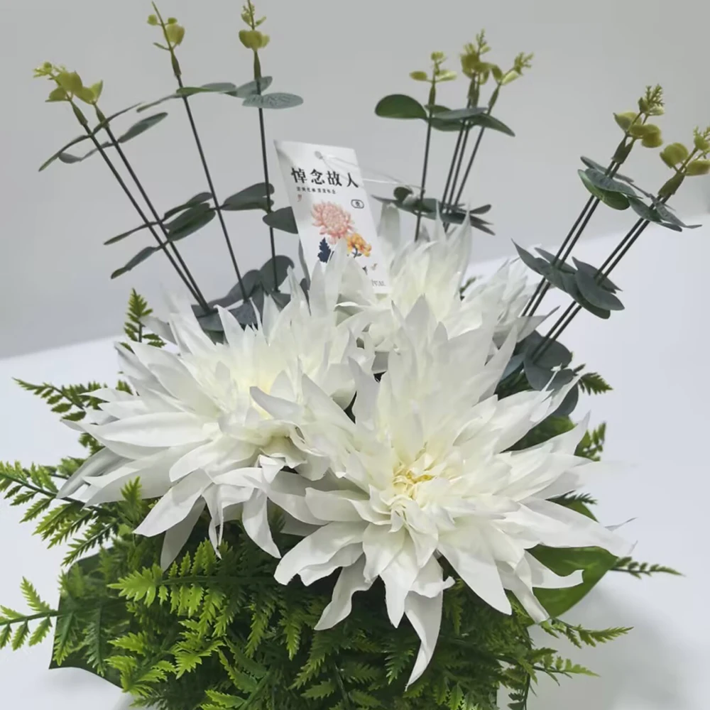 

Artificial Flower Cemetery Flowerpot Planting Flowers Chrysanthemum Misses For Graveyard Flower