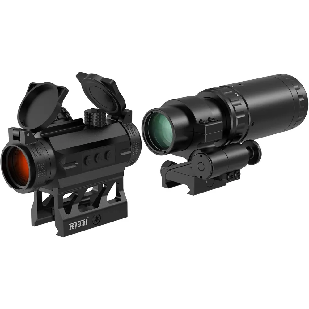 V30 2MOA Red Dot Sight with M37 1.5X - 5X Magnifier Combo, Absolute Co-Witness