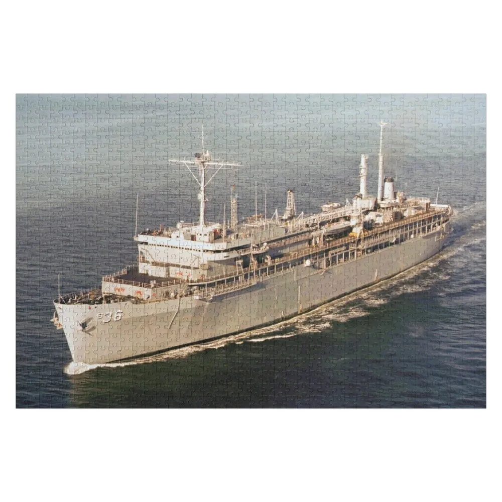 

USS L. Y. SPEAR (AS-36) SHIP'S STORE Jigsaw Puzzle Wooden Name Custom Personalized Personalized Photo Gift Custom Gifts Puzzle