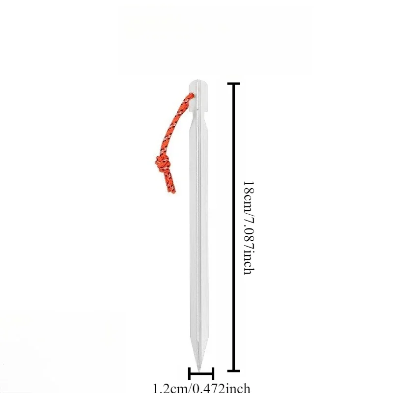 Outdoor Tent with Triangular Ground Nails Tent Takes Pegs Aluminum Alloy Ultralight Nails Ground Peg Outdoor Camping Accessory