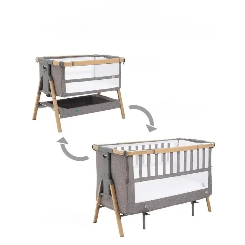 

Crib Growth Multifunctional Foldable Splicing Queen Bed Movable Children's Bed