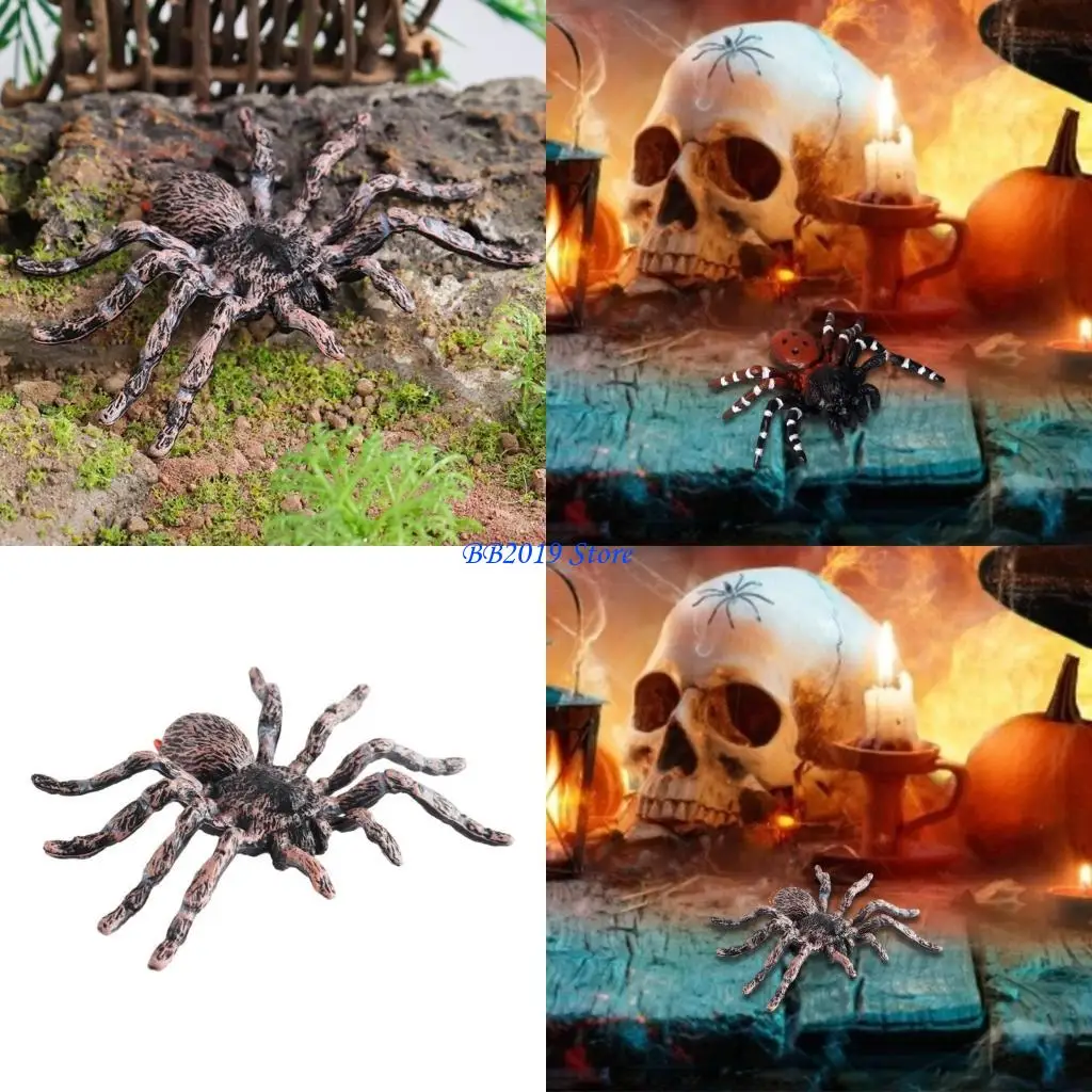 

Q0KB Simulation Spiveers Toy Toy Toy Plastic Spiders Toy для создания атмосферы