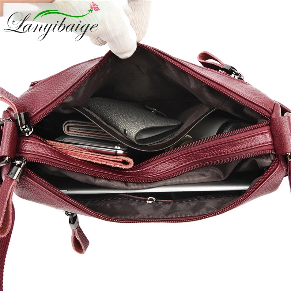 Genuine Brand Leather Sac Luxury Handbags Women Bags Designer 2022 Female Waterproof Bag Shoulder Crossbody Messenger Bags New