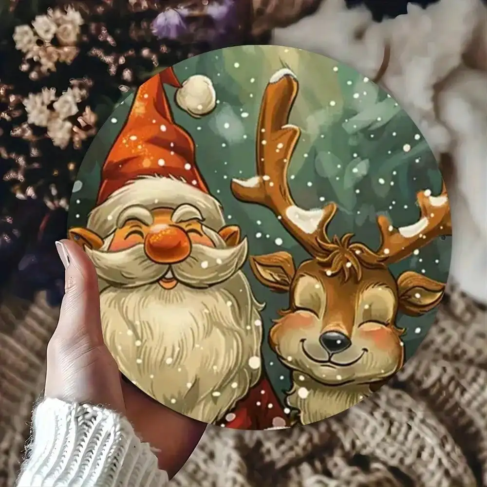 Vintage Santa Reind…