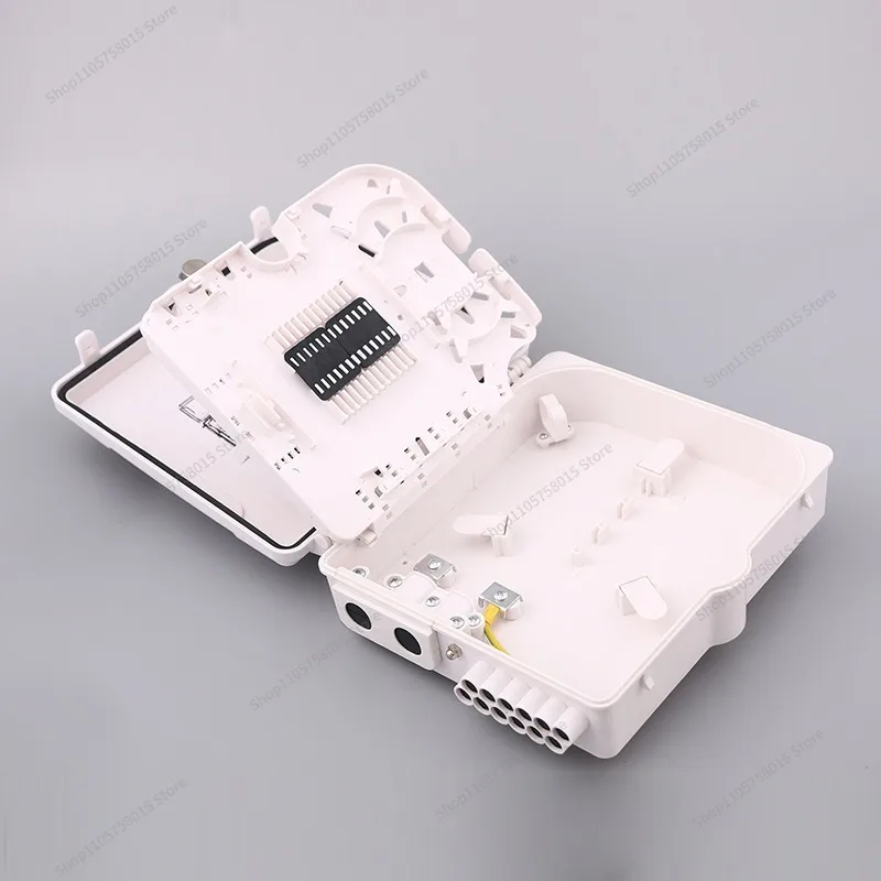 For 12-Core Fiber Box Without Waterproof Connector, Fiber End Point Box, Fiber Distribution Box Protection Box, Ten Packs