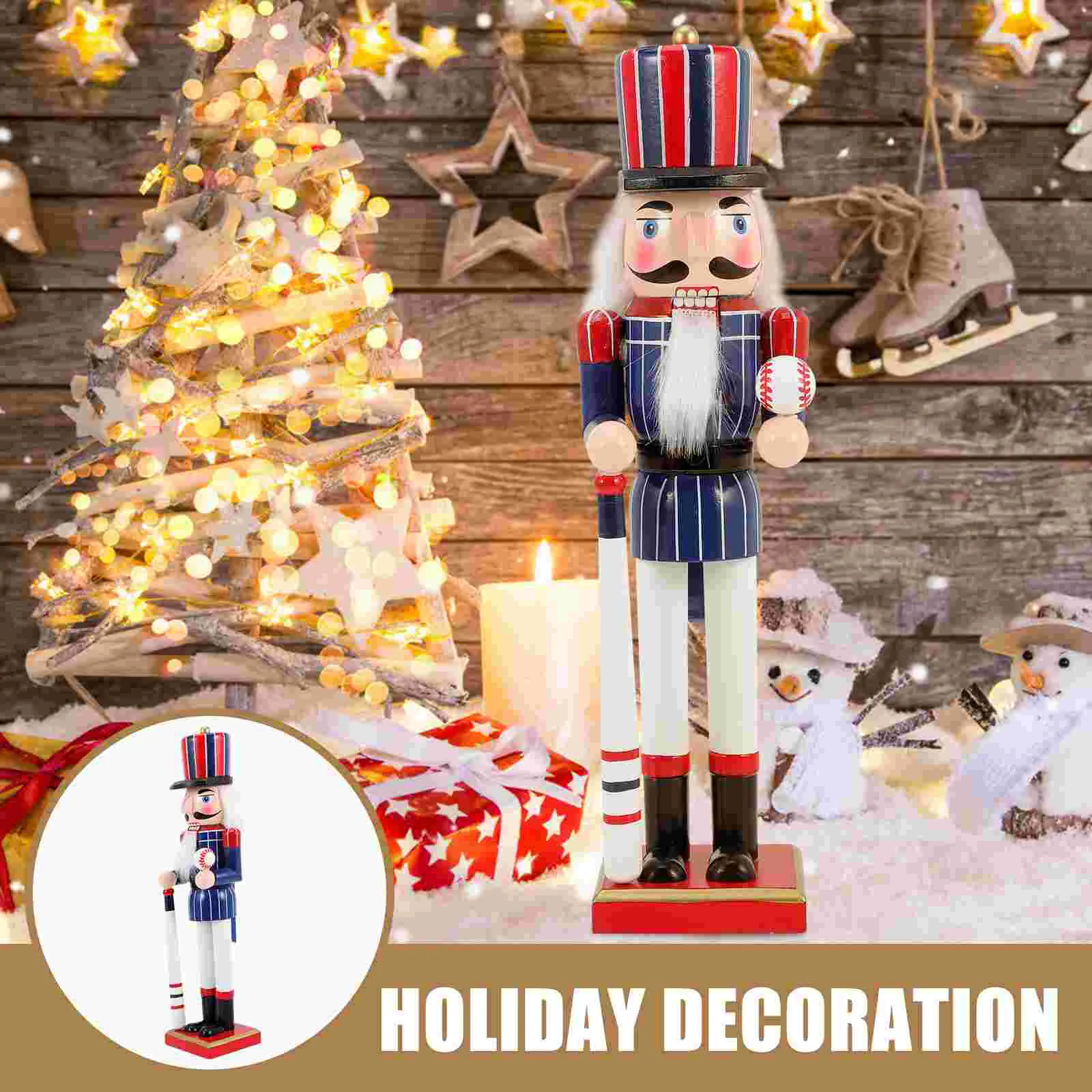 Nutcracker Figures Soldier Decor American Traditional Festival Party Supplies Crackers Christmas