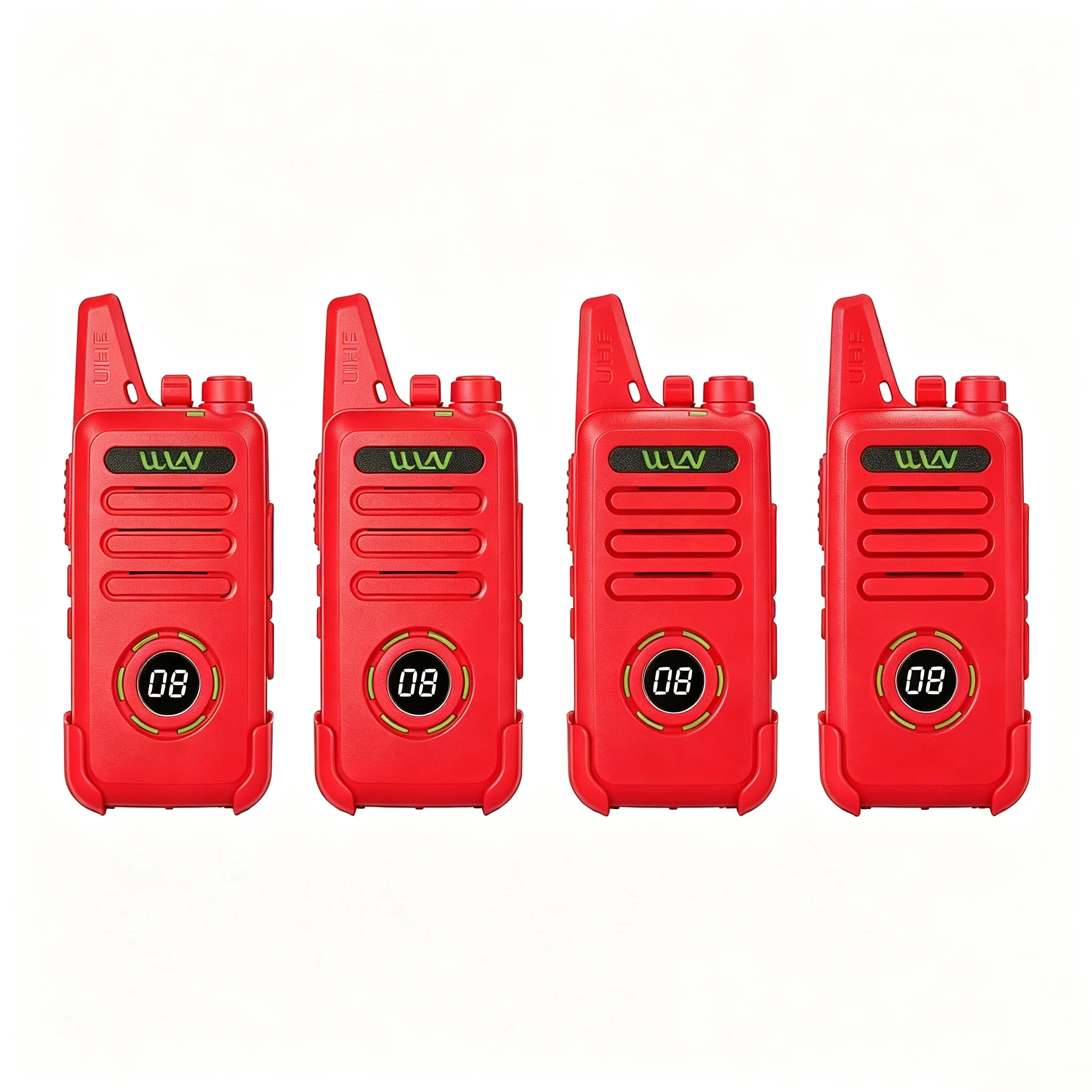 SALE SET UHF 400-470MHz 16CH Mini Walkie Talkie with LCD Screen Portable Two-Way Radio FM Transceiver for Outdoor Camping Hiking