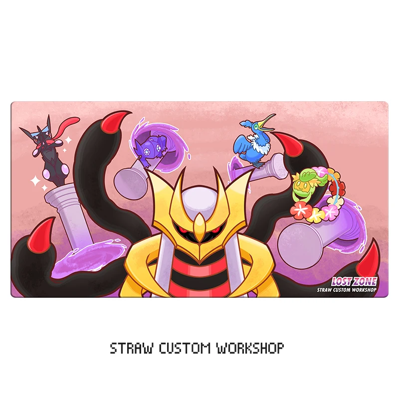 

Giratina Greninja Sableye Comfey Cramorant PTCG аниме игра резиновый коврик для карт коврик для мыши коврик для клавиатуры 580*300*2 мм