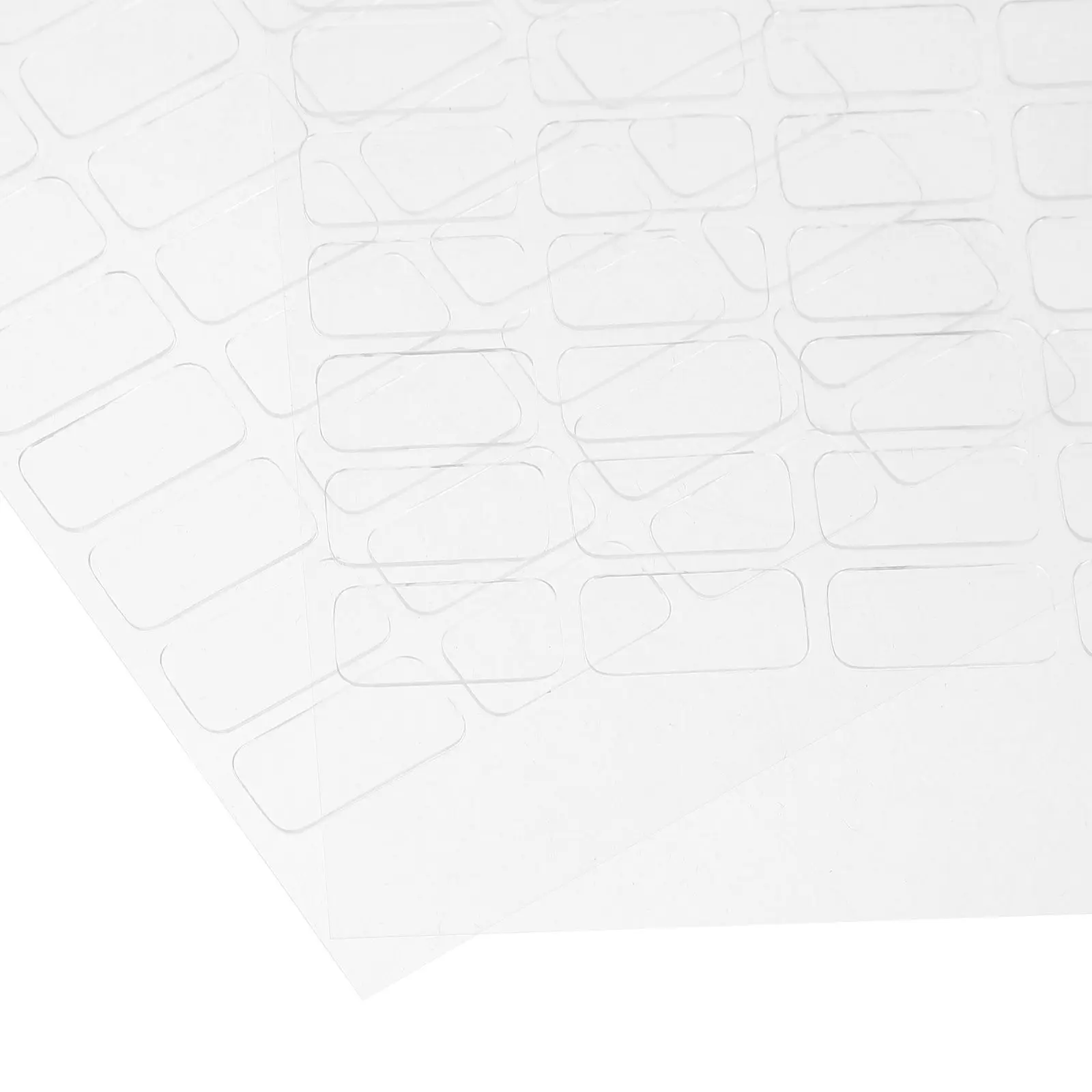 64Pcs Extra Strong Double Sided Adhesive Stickers Acrylic Based Removable Clear Rectangle Tape for Balloons Decorations Posters