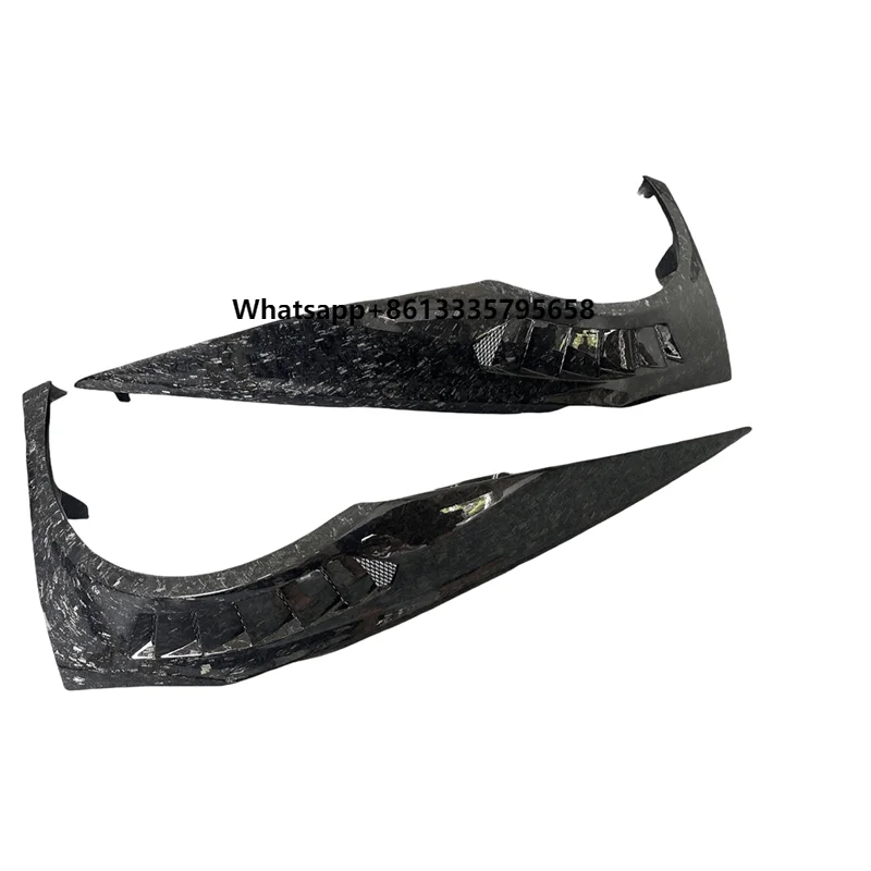 

V-style LP610 air Outlet Mudguard for Lamborghini Huracan LP580 LP610 Dry Forged Carbon Fiber Mudguard Car Fender
