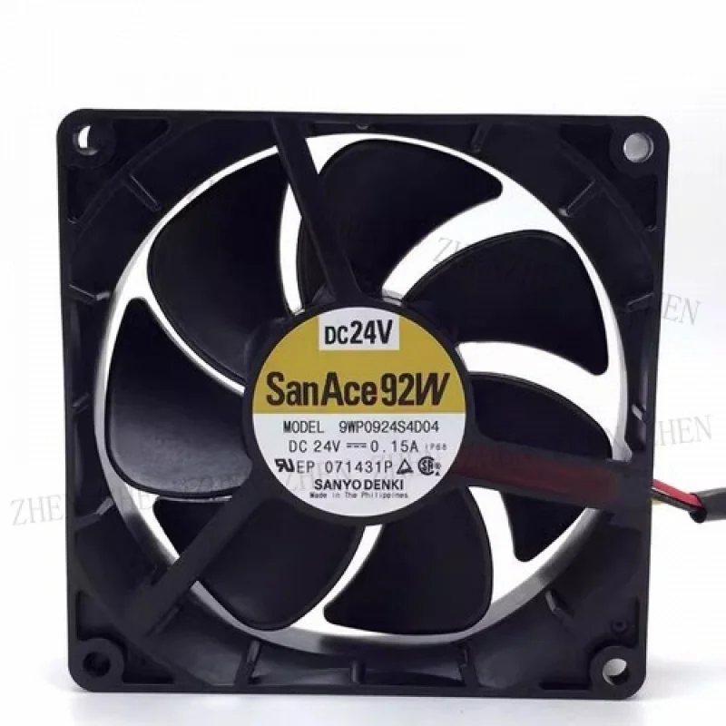 

Y FOR Sanyo 9WP0924S4D04 DC24V 0.15A 9CM Inverter Waterproof Cooling Fan