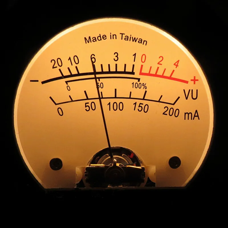 V-024 Circle Warm Backlight VU Meter DB Audio Level Meter AMPS Electronic Tube Power Amplifier Accessory Give Free Drive Board