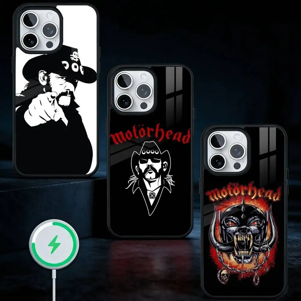 

M-Motorhead Rock Band Phone Case For iPhone17,16,15,14,13 Plus,Pro Max Magnetic For Magsafe Wireless Charging