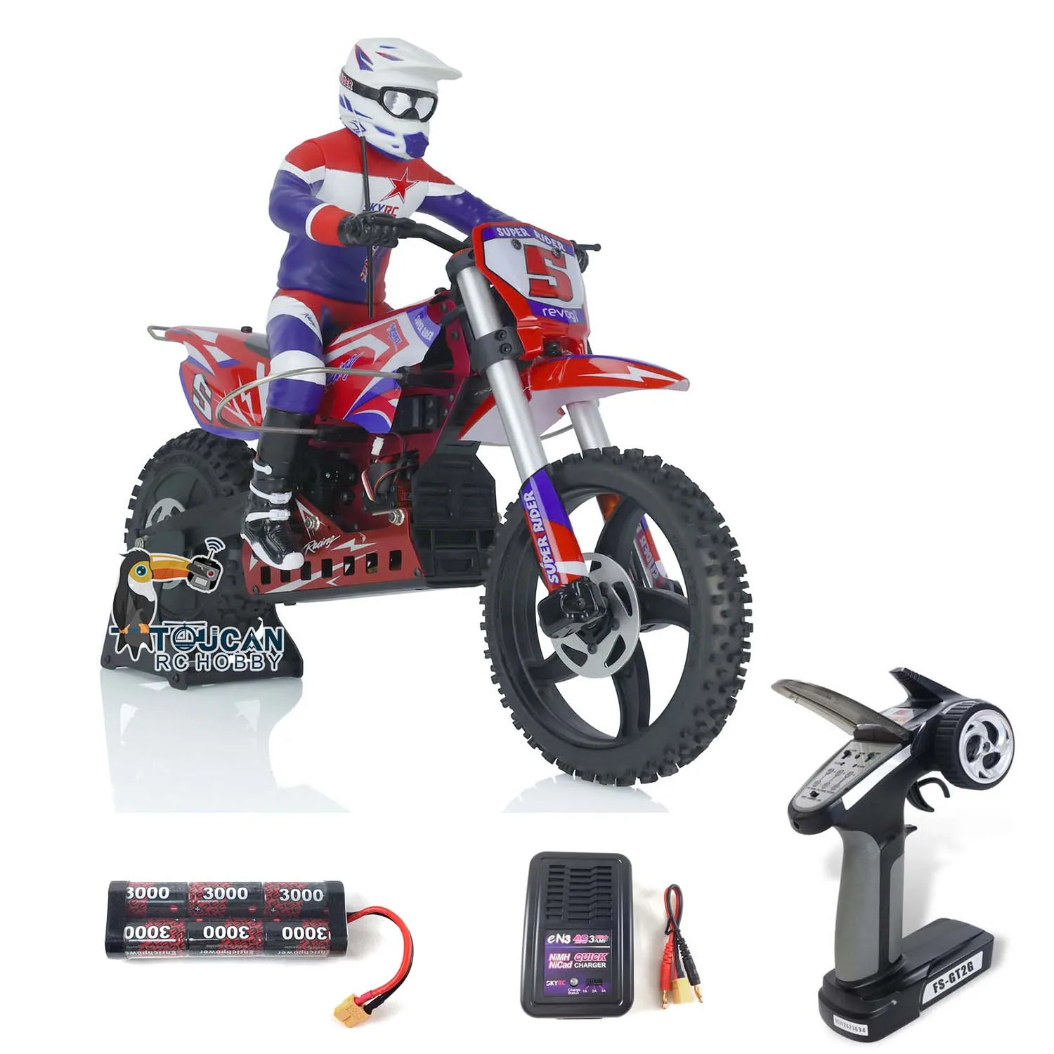 1/4 Scale SKYRC SR5 RTR Ready to Run RC Motor Bike Super Rider Balance Battery Radio Control Model Toys for Boys TH02600-SMT8