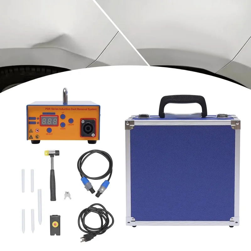 

1380W Induction Heater Machine Hot Box Car Paintless Dent Removing Repair Kit W/Digital Display Screen Auto Body Car Dent Removi