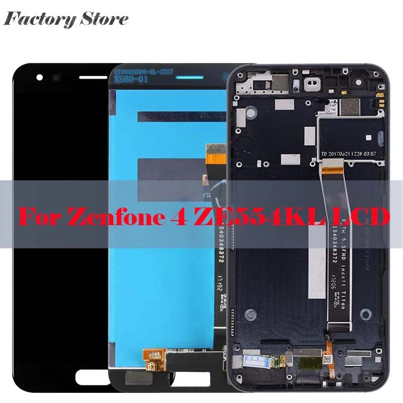 Replacement LCD Screen Compatible For Asus ZenFone 4 ZE554KL Z01KD Z01KDA Z01KS LCD Touch Screen Display Assembly with Tools