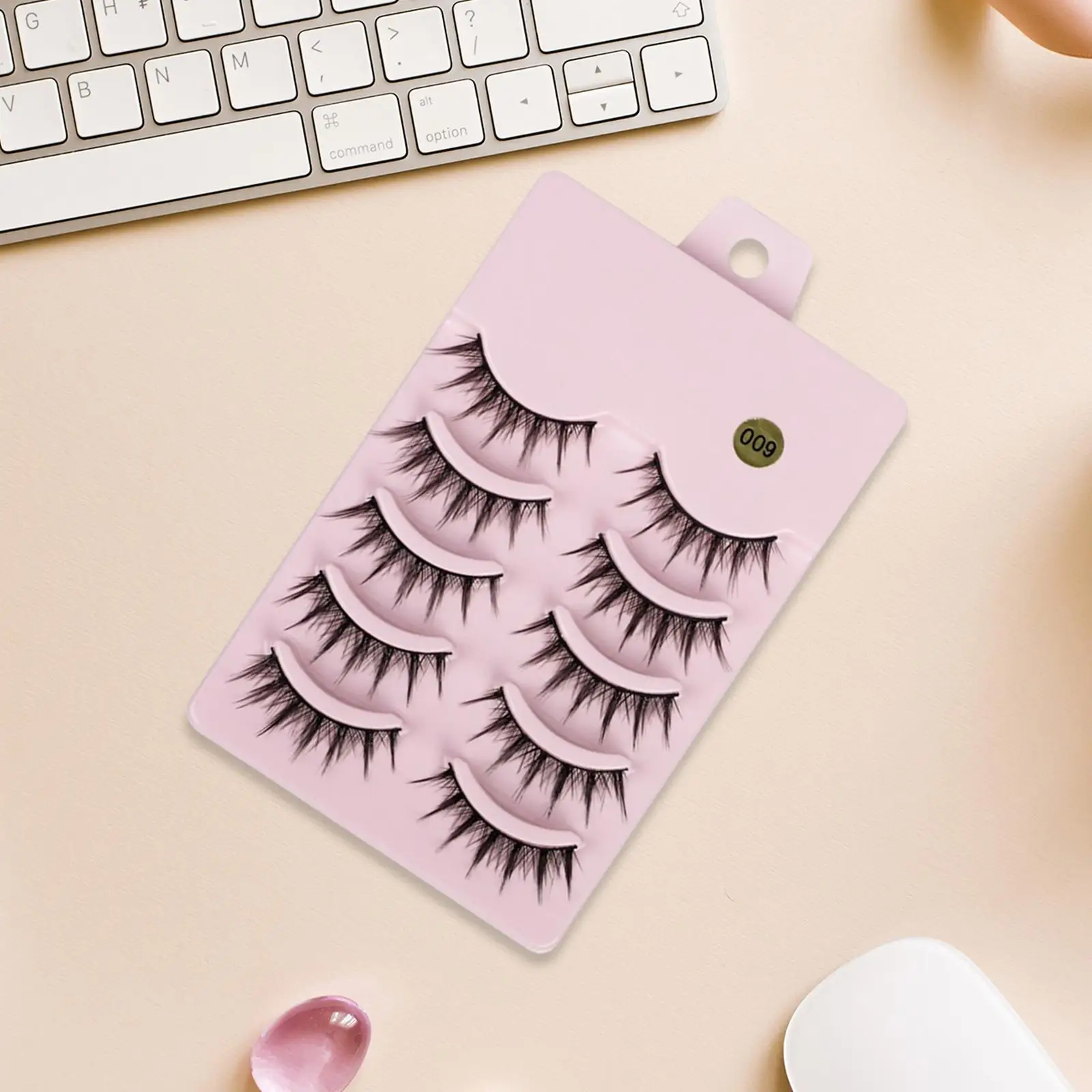 ขนตาปลอม 5 ชิ้น อุปกรณ์แต่งหน้าที่ใส่สบาย ขนตาฮาโลวีน ขนตาปลอมทำมือ สำหรับผู้หญิง ของขวัญสำหรับสาวๆ คอสเพลย์ เทศกาล