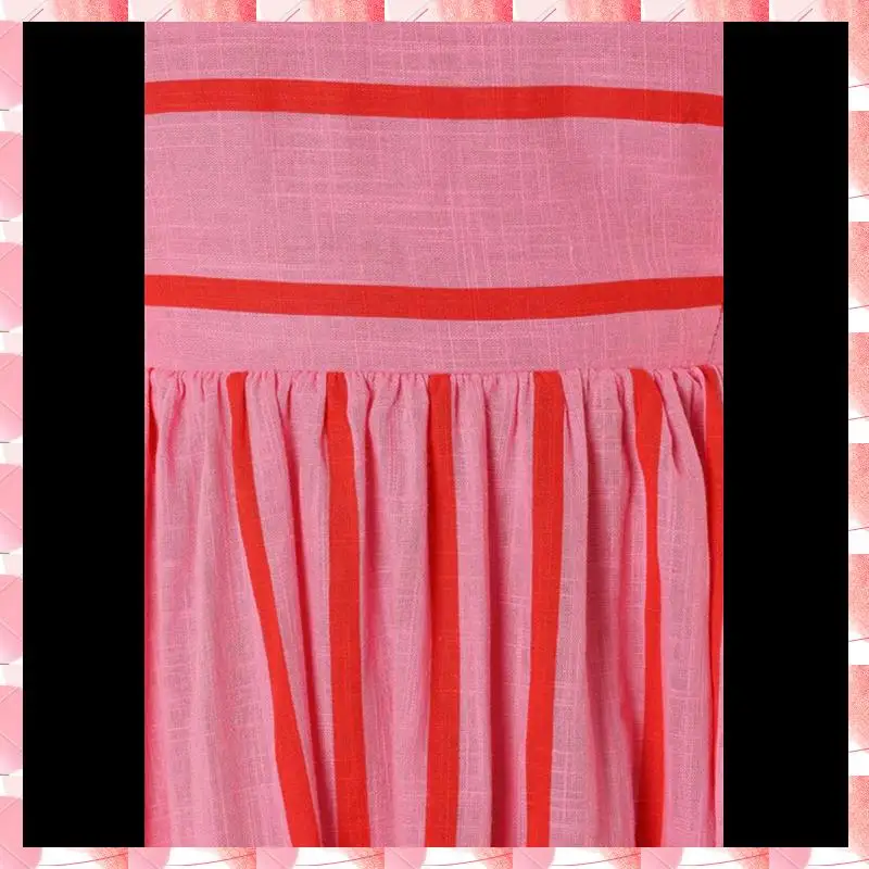 ผู้หญิงลายกลับ Smocked Maxi Dress สายสปาเก็ตตี้ตัด Flowy Swing ชุดเดรสยาว