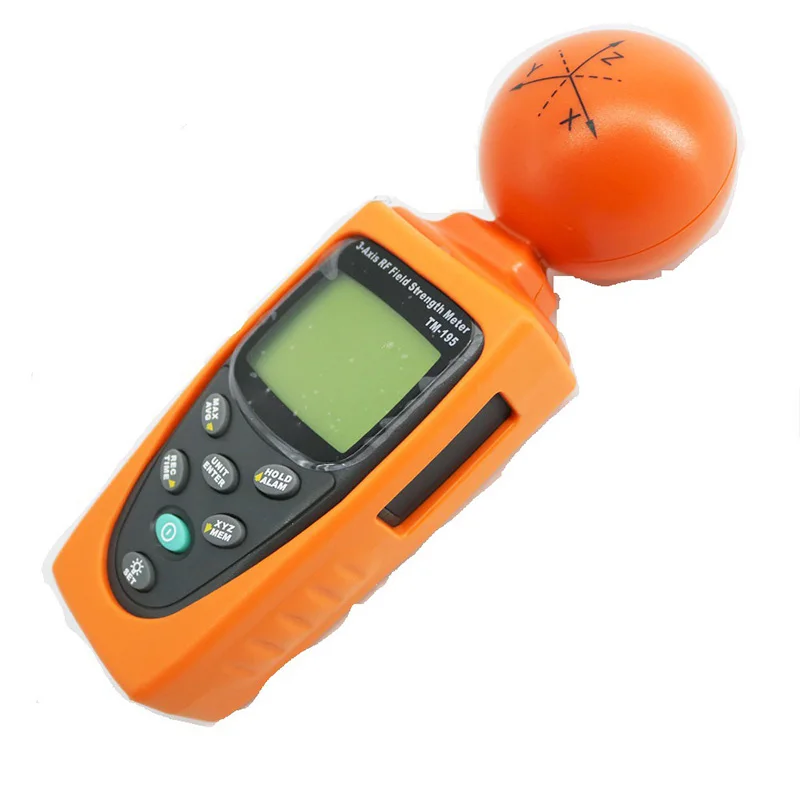 Detektor fal elektromagnetycznych RF o wysokiej częstotliwości, 3-osiowy, TM195, tester promieniowania stacji bazowej telefonu komórkowego mikrofalowego, 38MV do