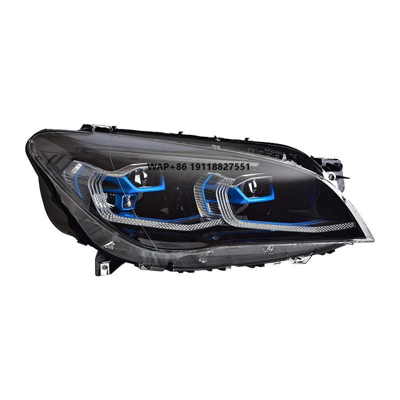 

Для BMW 7-й серии F02 2013-2015: Светодиодные фары в сборе с ДХО, указателями поворота, двойной линзой и динамической подсветкой (обновление)