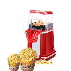 Popcorn Maker 1P Automatic Mini Small Electric Heating Home Healthy Oil-free Children Homemade Snacks Corn Machine