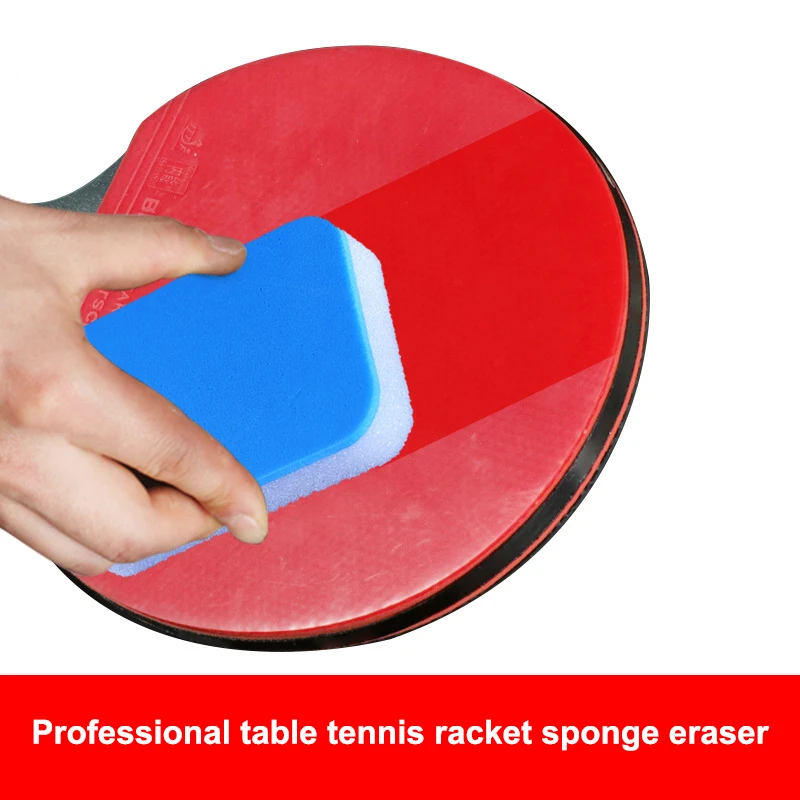 

【Happy】3Pcs Table Tennis Racket Cleaner Sponge, Soft Rubber Eraser Brush For Ping Pong Bat Care Anti-Dust Cleaning Accessories