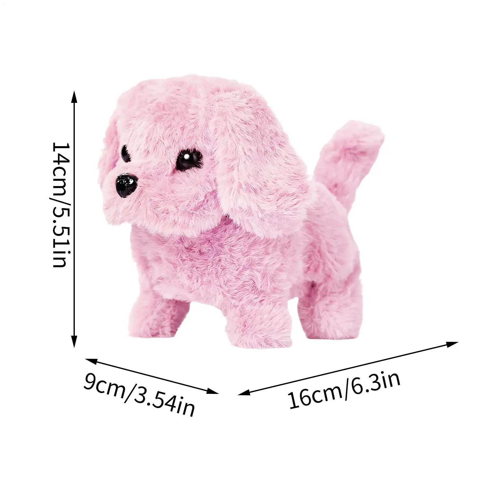 Elektrischer Gehhund, beruhigender Begleiter, gehender Hund, elektronisches Spielzeug, Roboter, Haustier für Jungen, Mädchen, Vorschulkinder, Kinder, Wohnzimmer