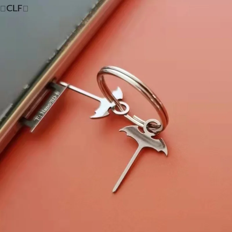 2Pcs/Set Stainless Steel Sim Card Tray Extended Universal Bat Thimble for Mobile Phones Digital Products