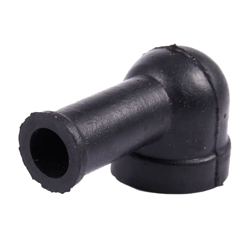 40 Pcs 15Mm X 8Mm Black Smoking Pipe Shaped PVC Battery Terminal Insulating Covers Boots