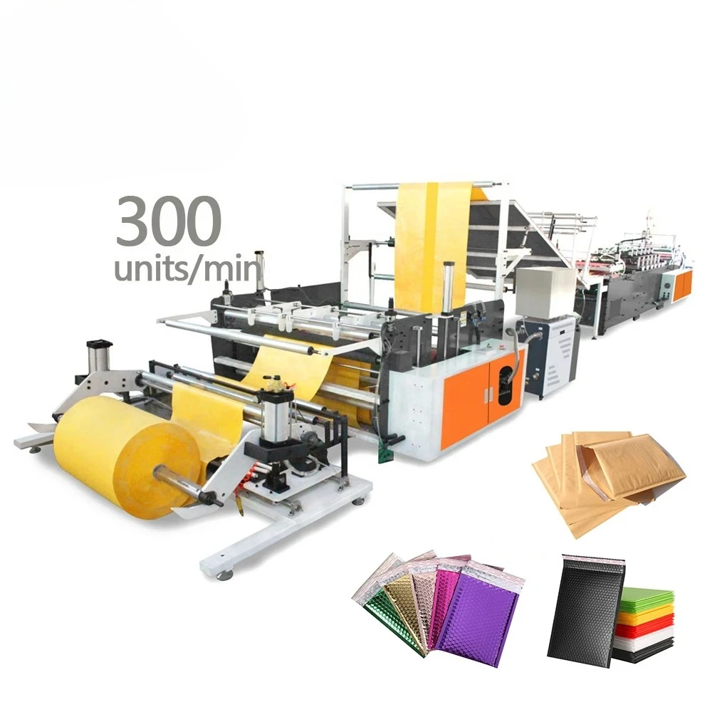 YG Customized Labor Cost Saving High Payback Bubble Poly Mailer Bubble Bag Kraft Paper Bag Making Machine
