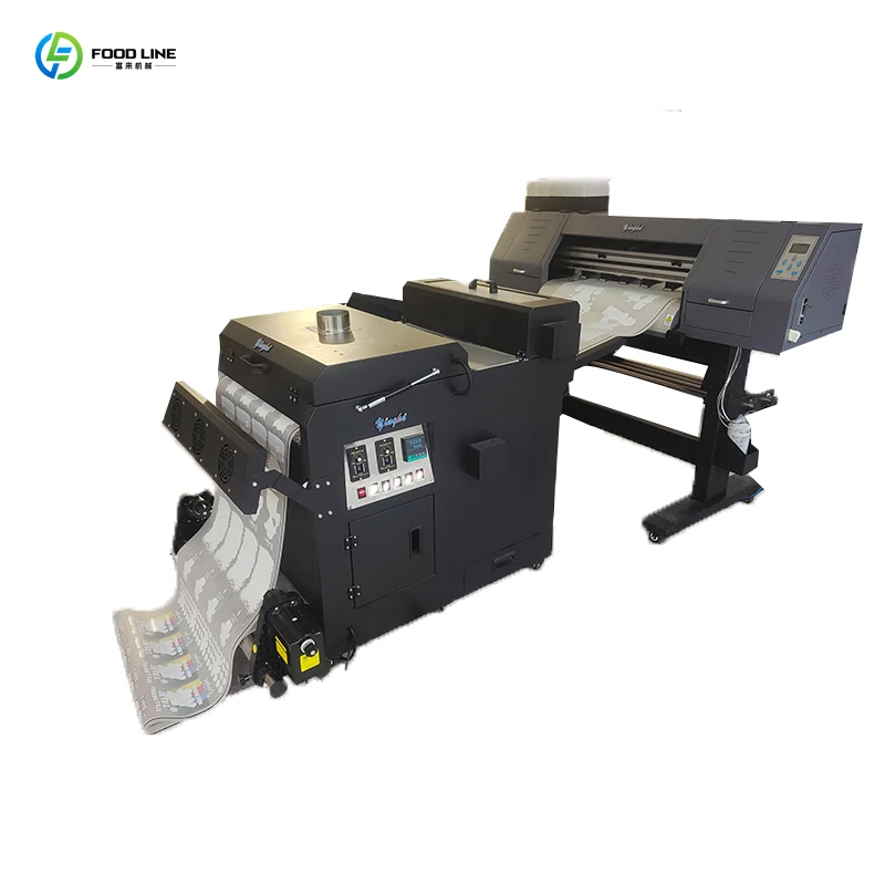 Customized New 60cm Full-Automatic Roll-To-Roll DTF Printer Single Color Pigment Ink T-shirt Printing 1 Year Warranty