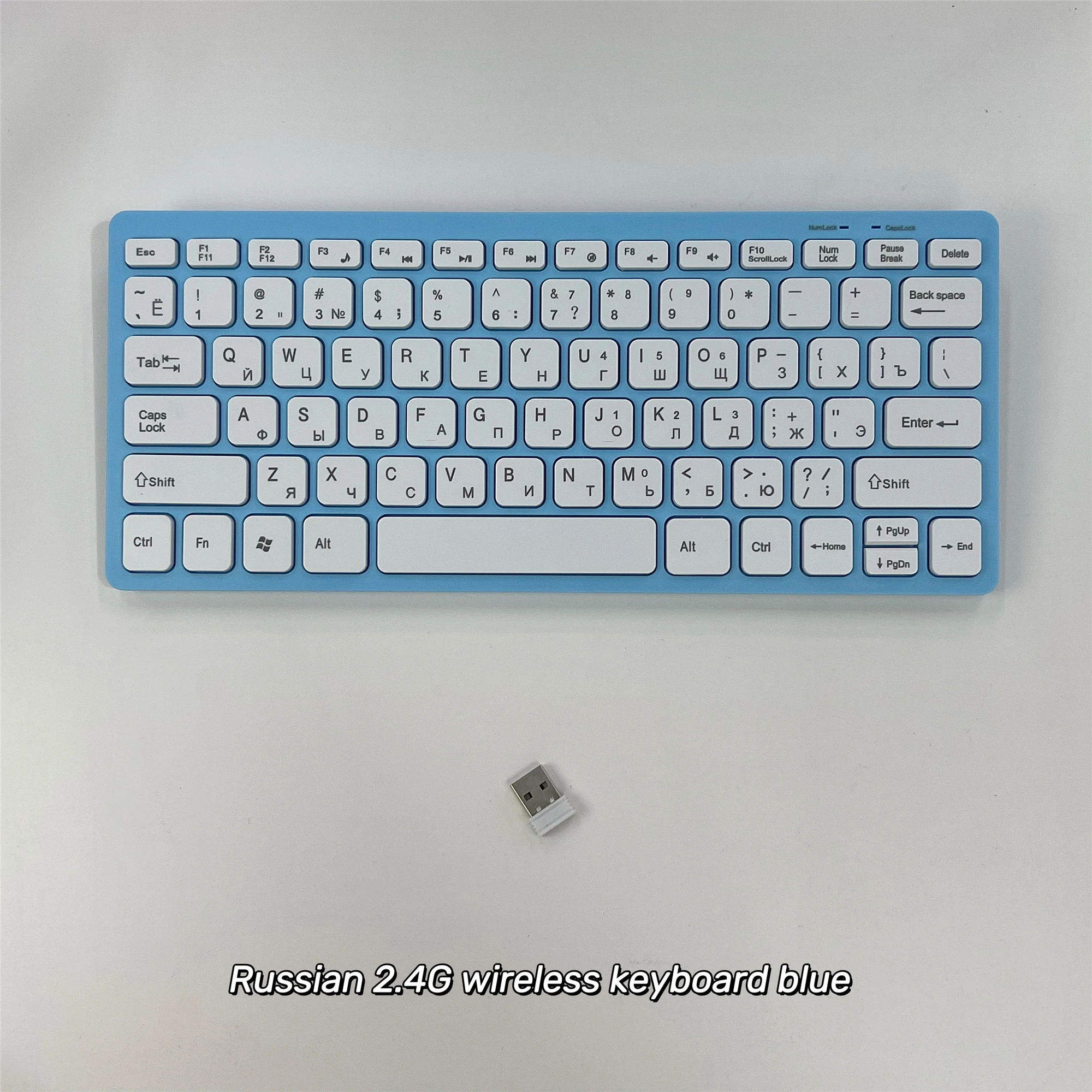 Russian 2.4G Wireless Keyboard Protable Mini Keyboard  For Notebook Laptop Mac Desktop PC Computer