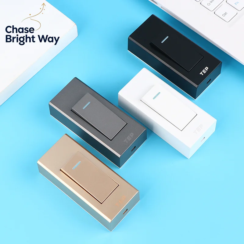 1Pc 1 Gang 2 Way Surface Mount Switch Wire Hanging Installation Bedside On/Off Control Lamp Panel Wall Light Switch