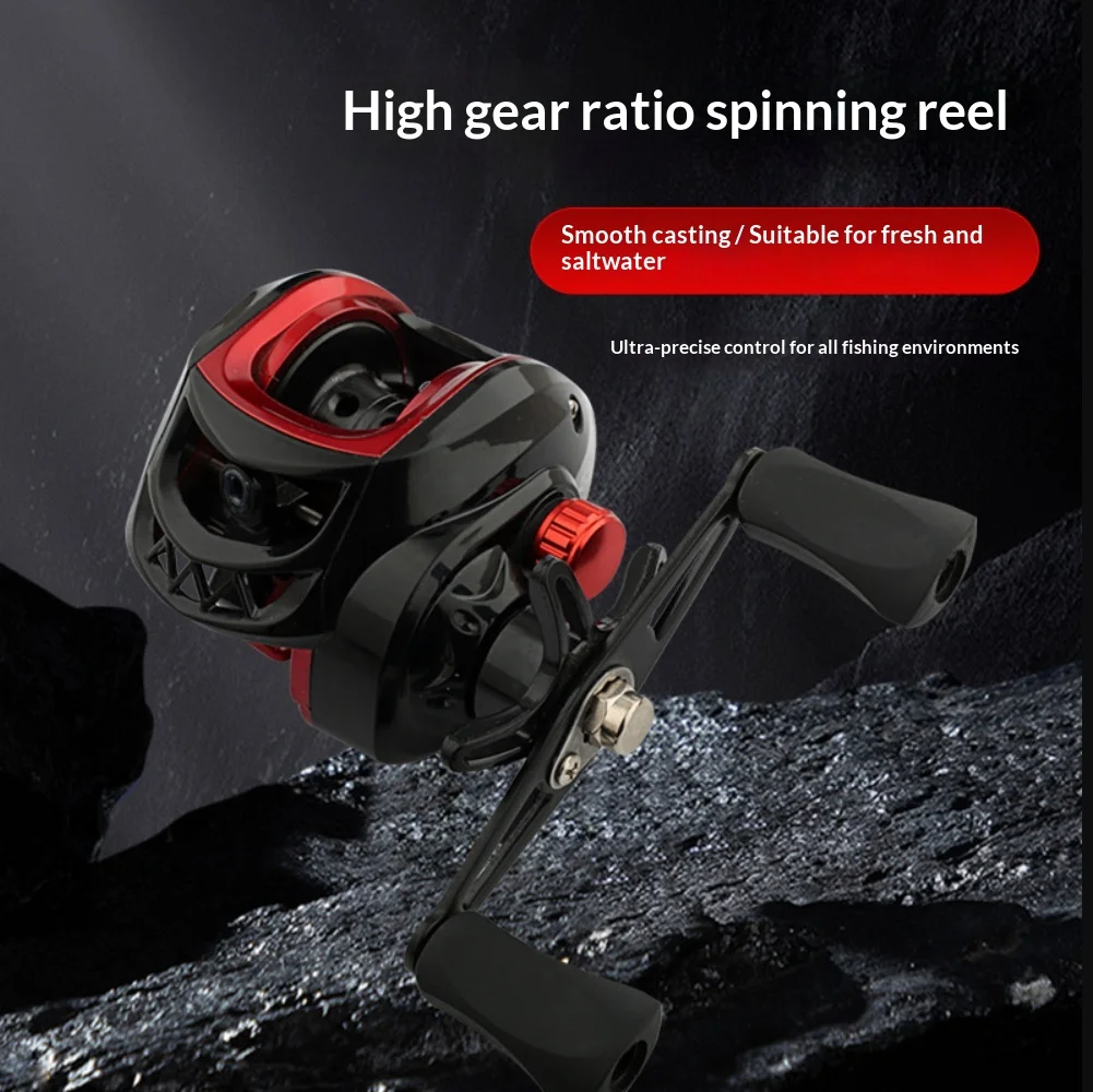 BR200 Baitcast Fishing Reel High Precision Full Metal Spool 10KG Drag Long Casting for Fishing Enthusiasts
