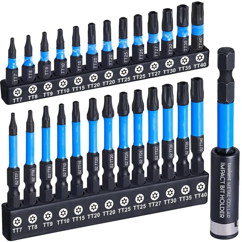 

New 0PCS Impact Torx Drill Bit Set Hex Head Shank Magnetic Screw Driver Screwdriver Bits Wrench S2 Electric Drill Tools GJ0066