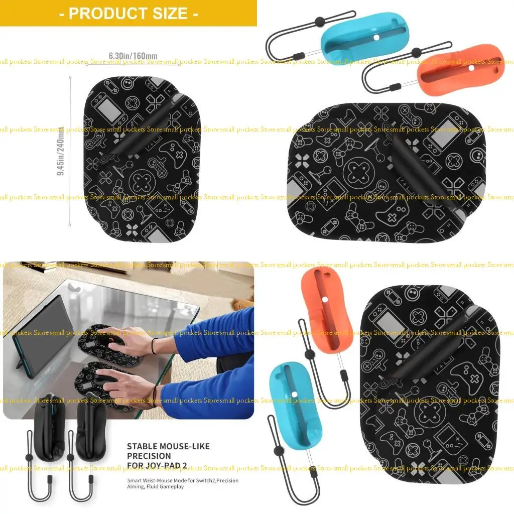 R1WD 1 Set Gaming Controller Mouse Grip Mouse Mouse لـ NS2 يمين Gamepad Mouse مع Mousepad #1