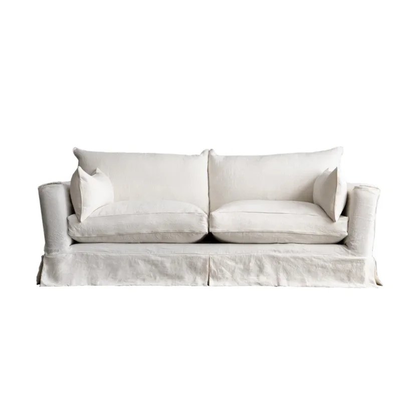 

Double-layer Down Sofa Homestay Apartment Designer Cotton and Linen Sofa