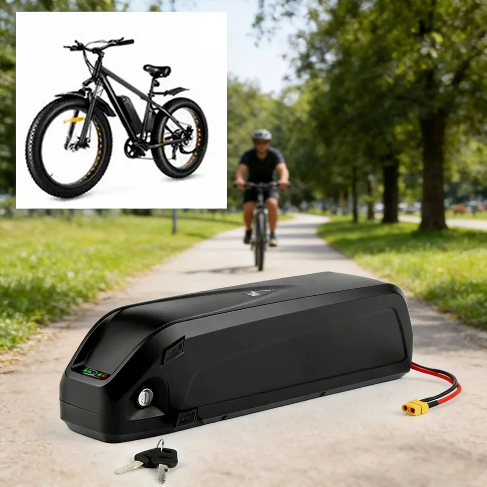 

For Bafang BBS02 BBS03 BBSHD Motor With charger 36V 40Ah 50Ah 60Ah 18650 Hailong Battery