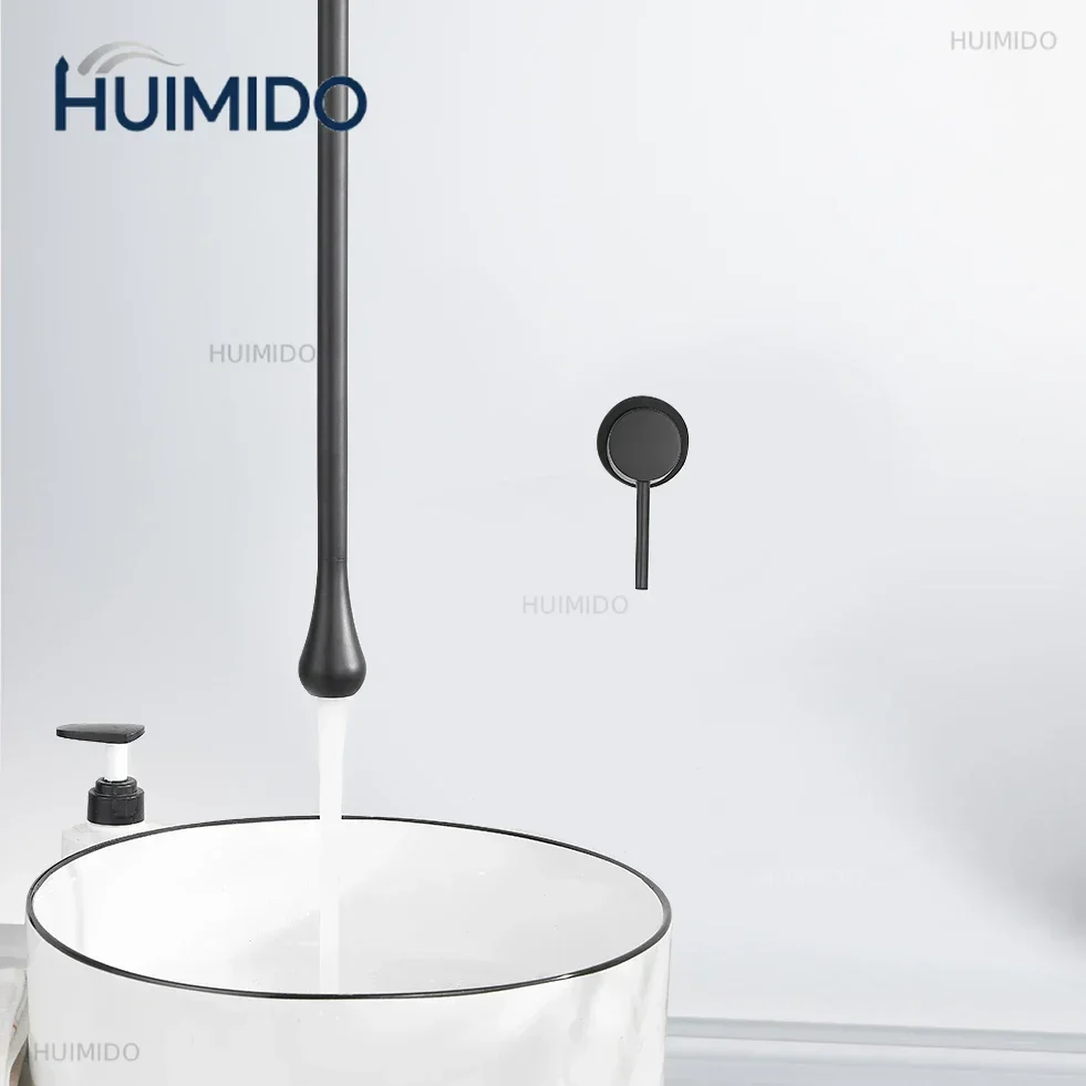 Hang Ceiling Faucet Bathroom Basin Bathtub Tap Solid Brass  Hot Cold Water Sink Mixer Tub Hardware