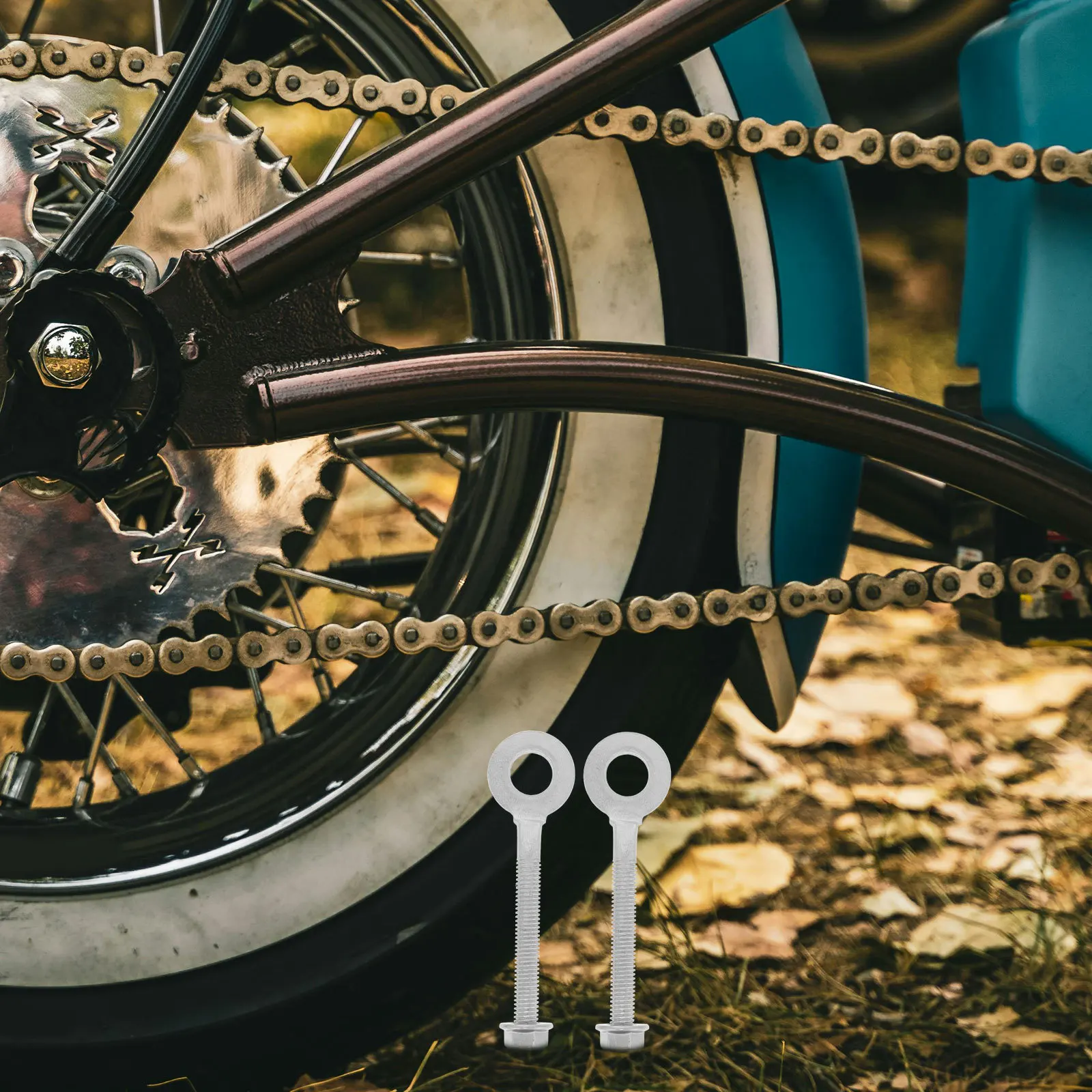 

2Pcs Motorcycle Chain Tensioner Metal Adjuster for Off-Road Dirt Bike Atv Quad Sand Dune Chain Tightener Accessories